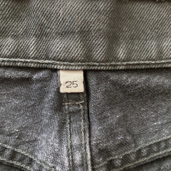 Black Carmar Button Up Jean Shorts size 25 - Picture 3 of 3